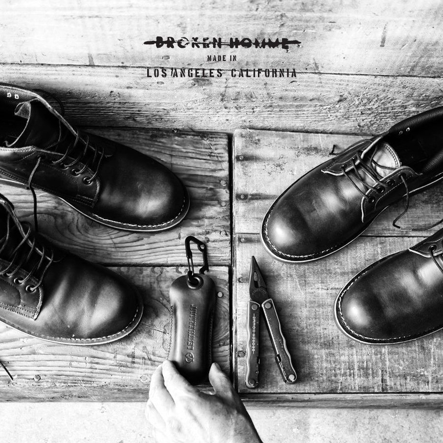 Broken Homme boots, made in Los Angeles