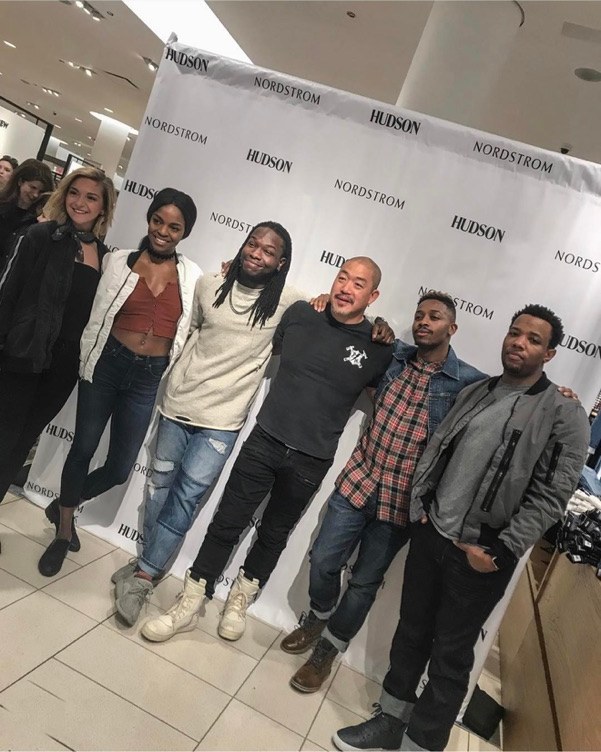 Peter Kim with the Hudson team at Nordstrom Michigan Avenue