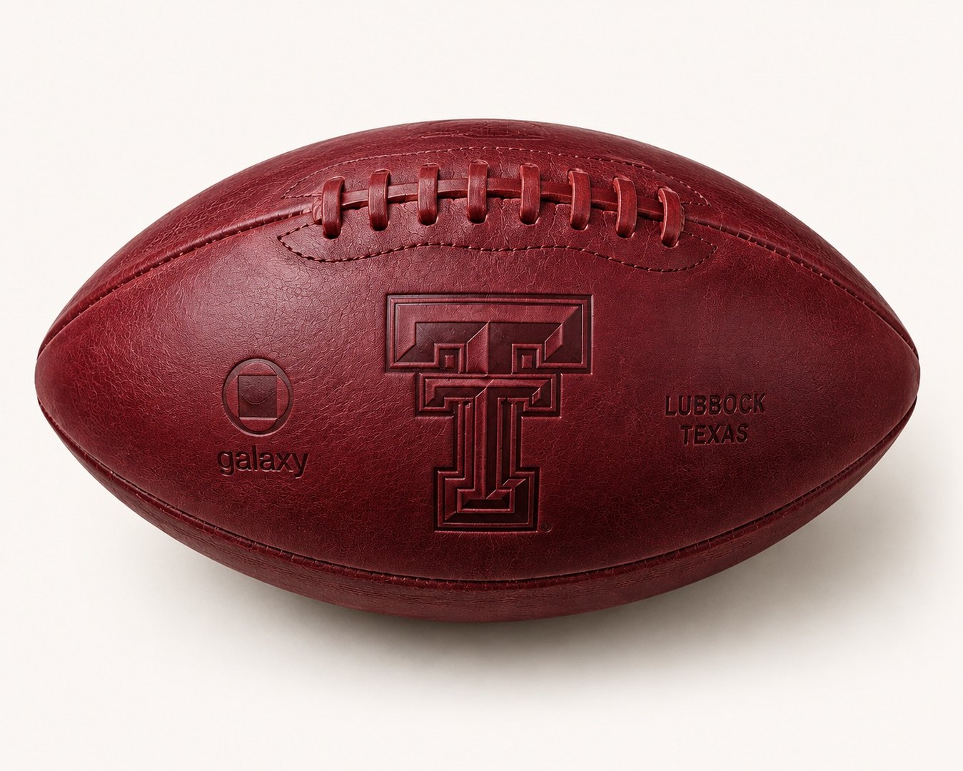 Galaxy x Texas Tech leather football