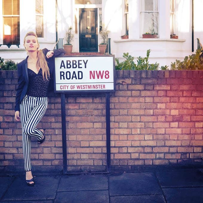 Georgia May Jagger on Abbey Road for Hudson