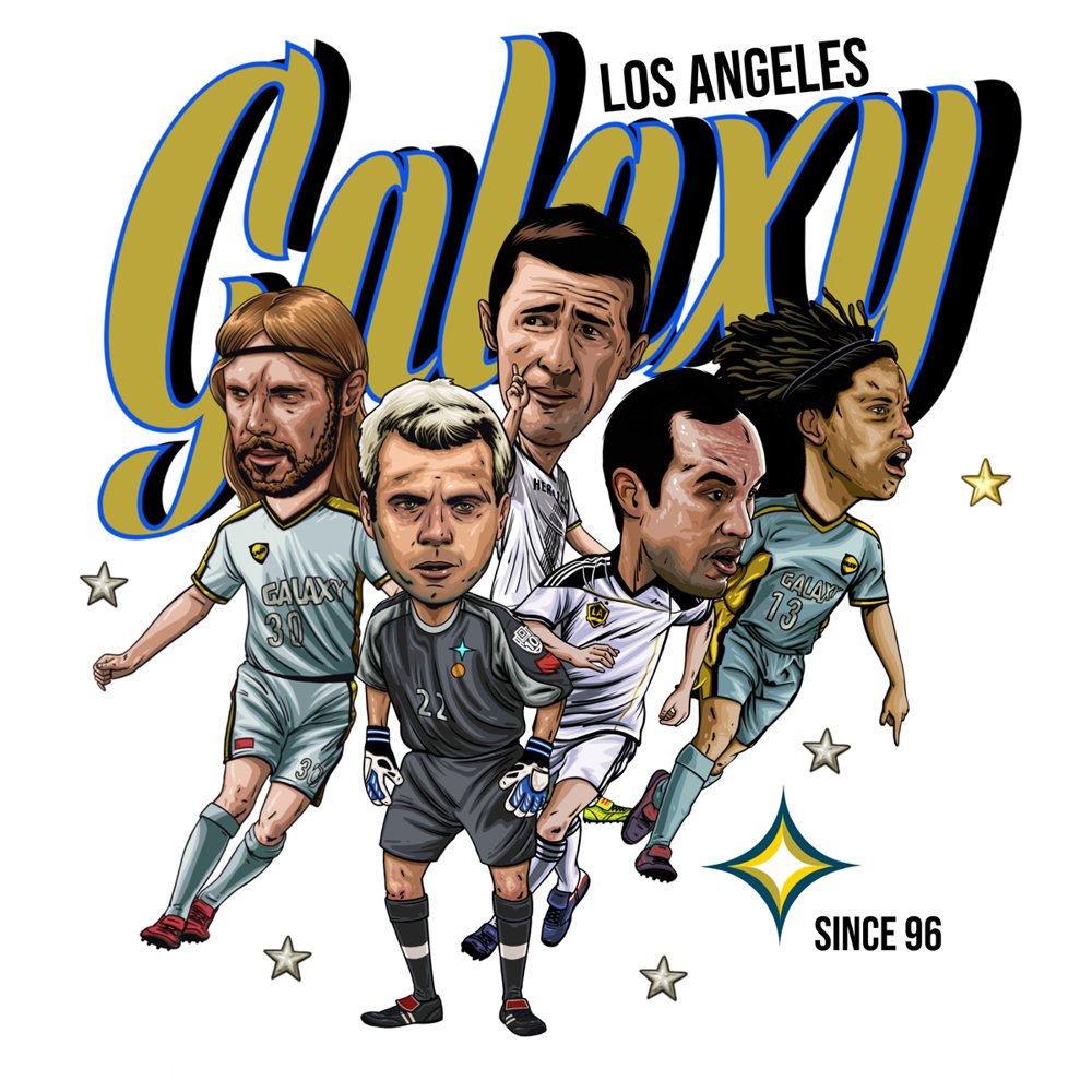 LA Galaxy capsule illustration