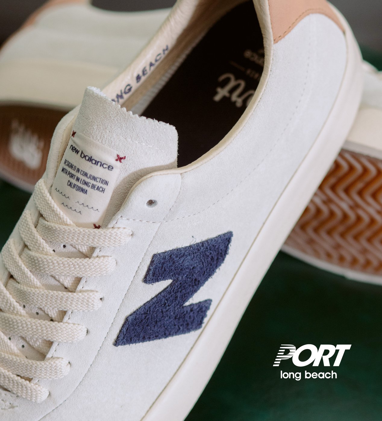 Port Long Beach and New Balance sneaker