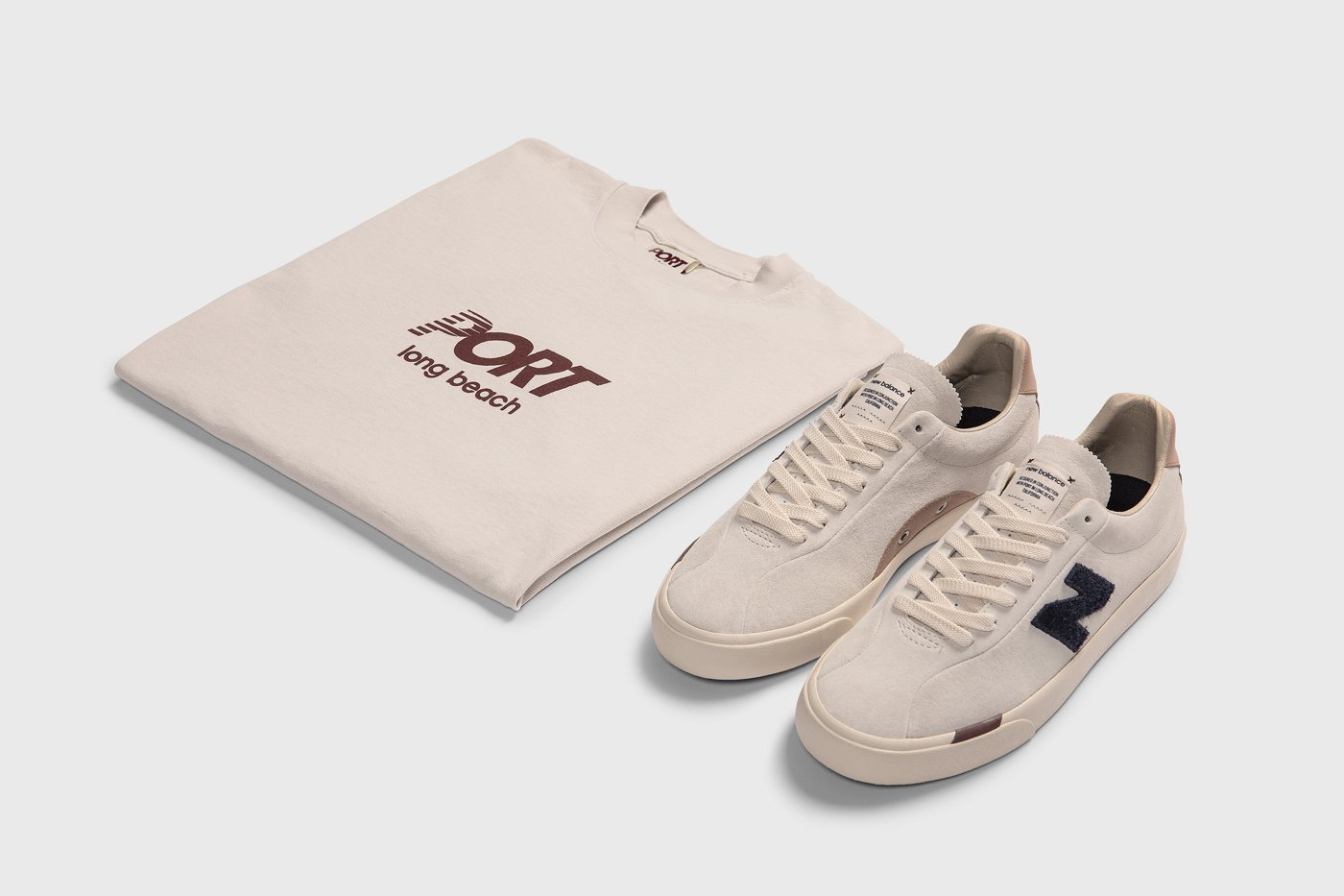 Port Long Beach and New Balance sneaker and tote
