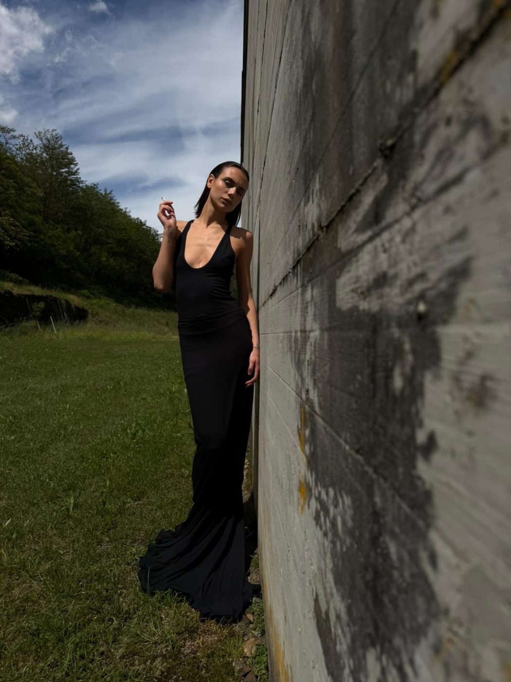 NVL-GARDE gown in a field