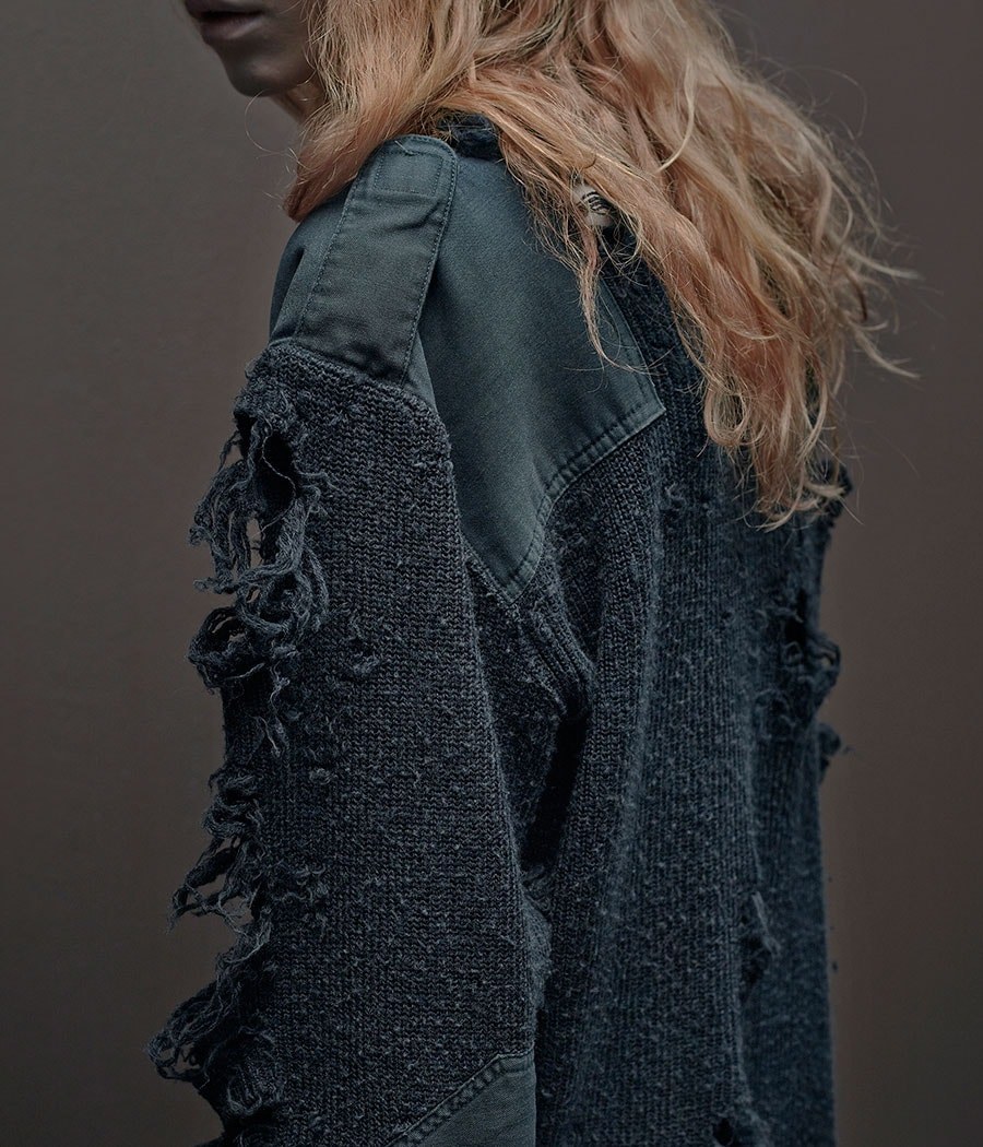 Yeezy Season 1 distressed knit